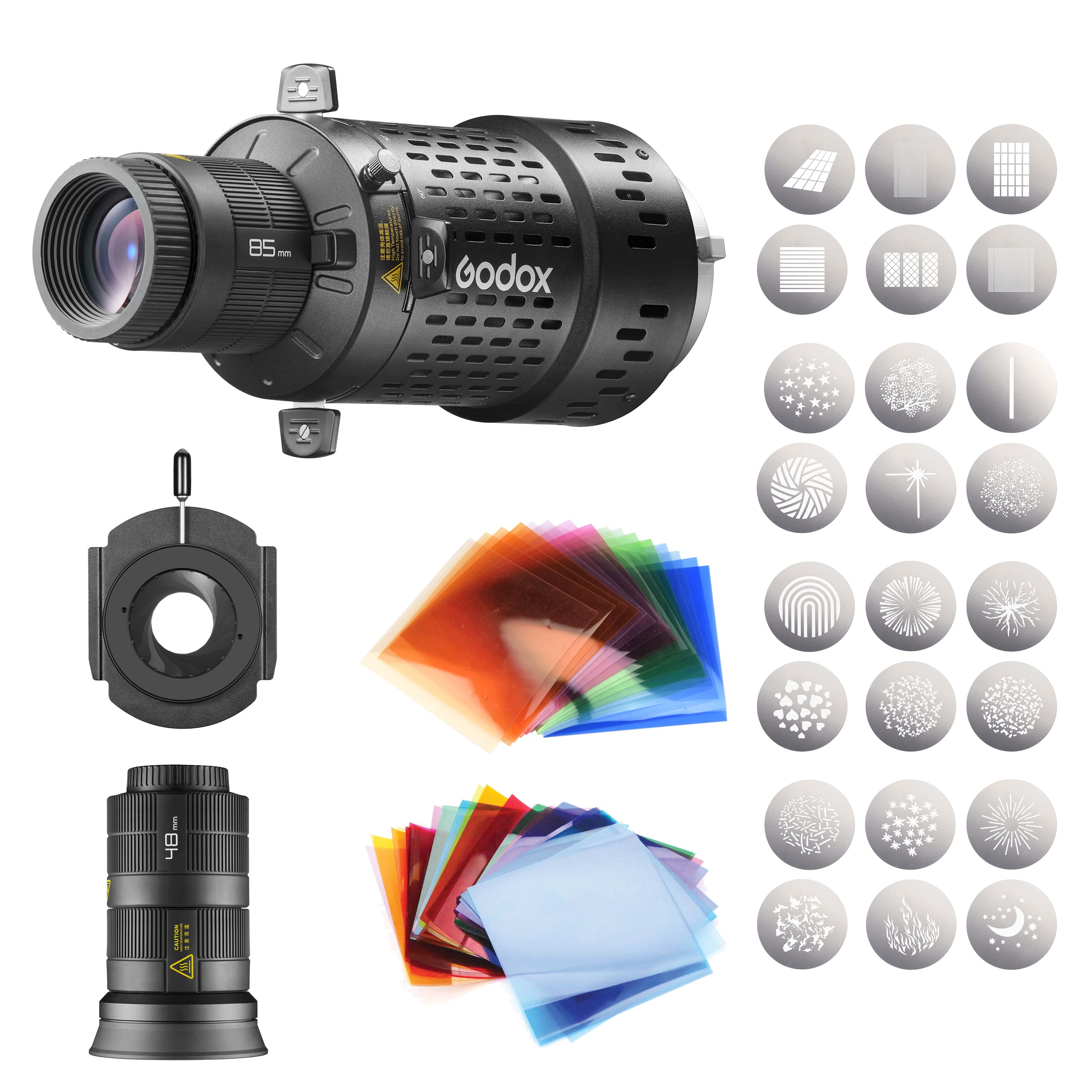 Godox BFP Flash Projection Attachment Kit - Professional Photography Lighting Accessory for Studio & Outdoor Portrait Shooting