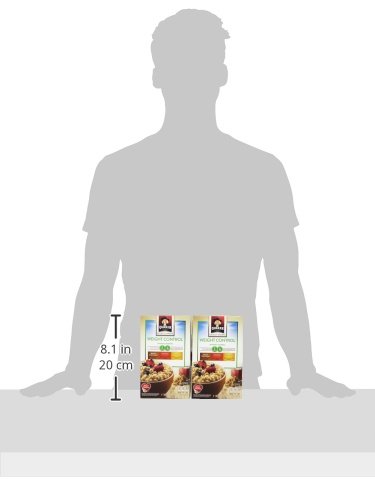 Quaker Instant Oatmeal Weight Control Variety Pack - 12.6oz (4 Boxes, 8 Packets Each) | High Fiber Breakfast Cereal for Weight Management | Perfect for Busy Mornings, Office Snacks & Healthy Diet Plans