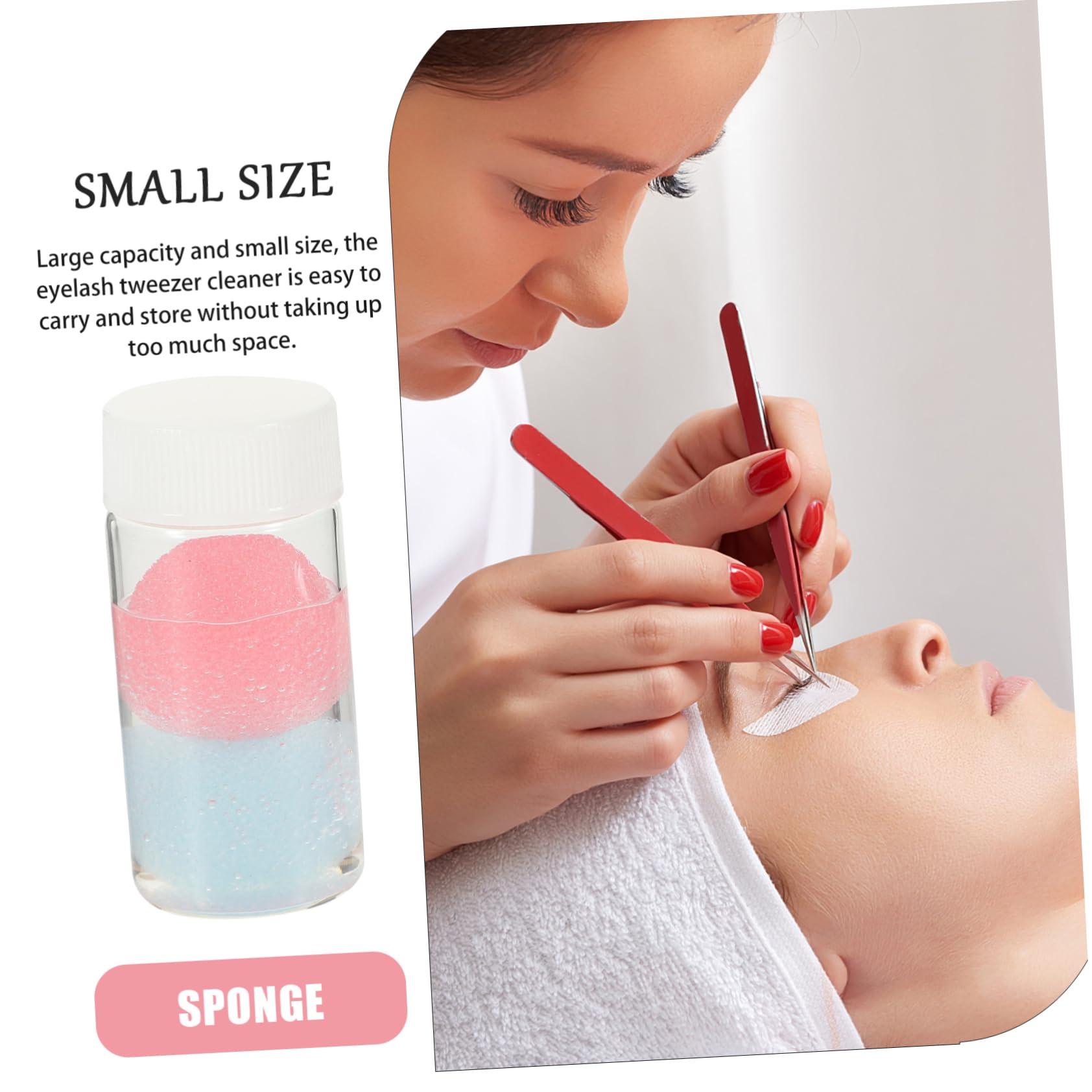 2pcs Lash Tweezer Cleaning Kit - for Eyebrow & Eyelash Tools Care