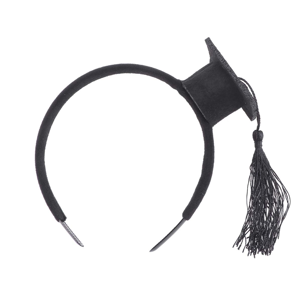 Graduation Headbands for Women & Kids - Bulk Black Hair Bands with Cap for Doctoral, Party & Grad Ceremony - Perfect for Graduation Photos, School Events & Celebrations