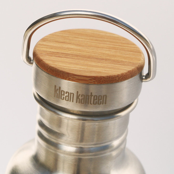 Klean Kanteen Bamboo Cap - Eco-Friendly Reusable Water Bottle Lid for Hiking, Camping & Daily Use