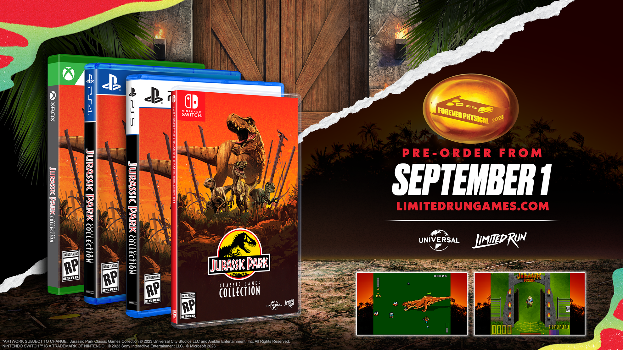 Jurassic Park: Classic Games Collection for PS4 - Nostalgic Retro Gaming Experience for Jurassic Park Fans - Perfect for Home Entertainment and Gaming Parties