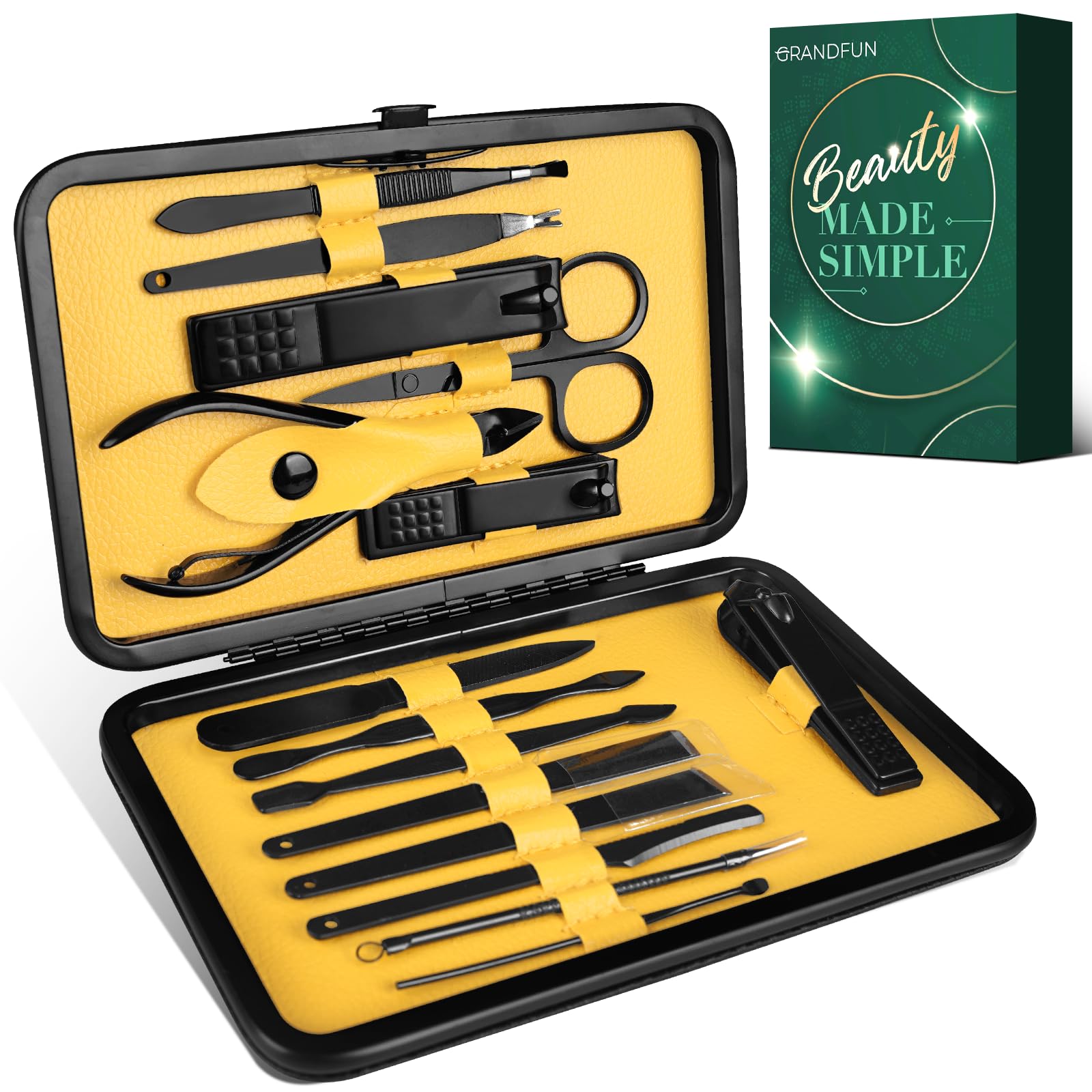 Premium Stainless Steel Tweezers & Nail Clippers Set - Professional Manicure Kit for Women & Men | Perfect Christmas Birthday Gift Idea for Adults | Home, Travel & Salon Use