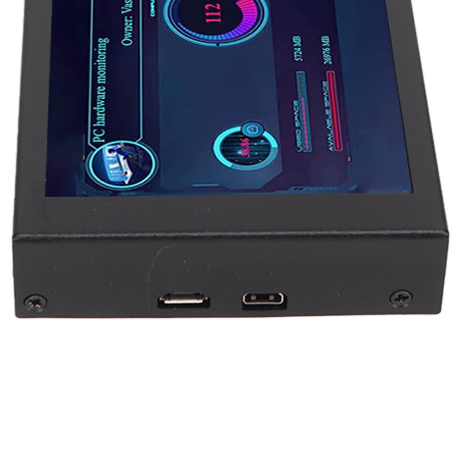 7.9 Inch IPS PC CPU Data Monitor with Auto Shutoff, USB Powered, Customizable Theme Editor - Ideal for GPU Monitoring, Gaming Rigs & PC Builds - Perfect for Home Office, Gaming Setup & DIY PC Enthusiasts