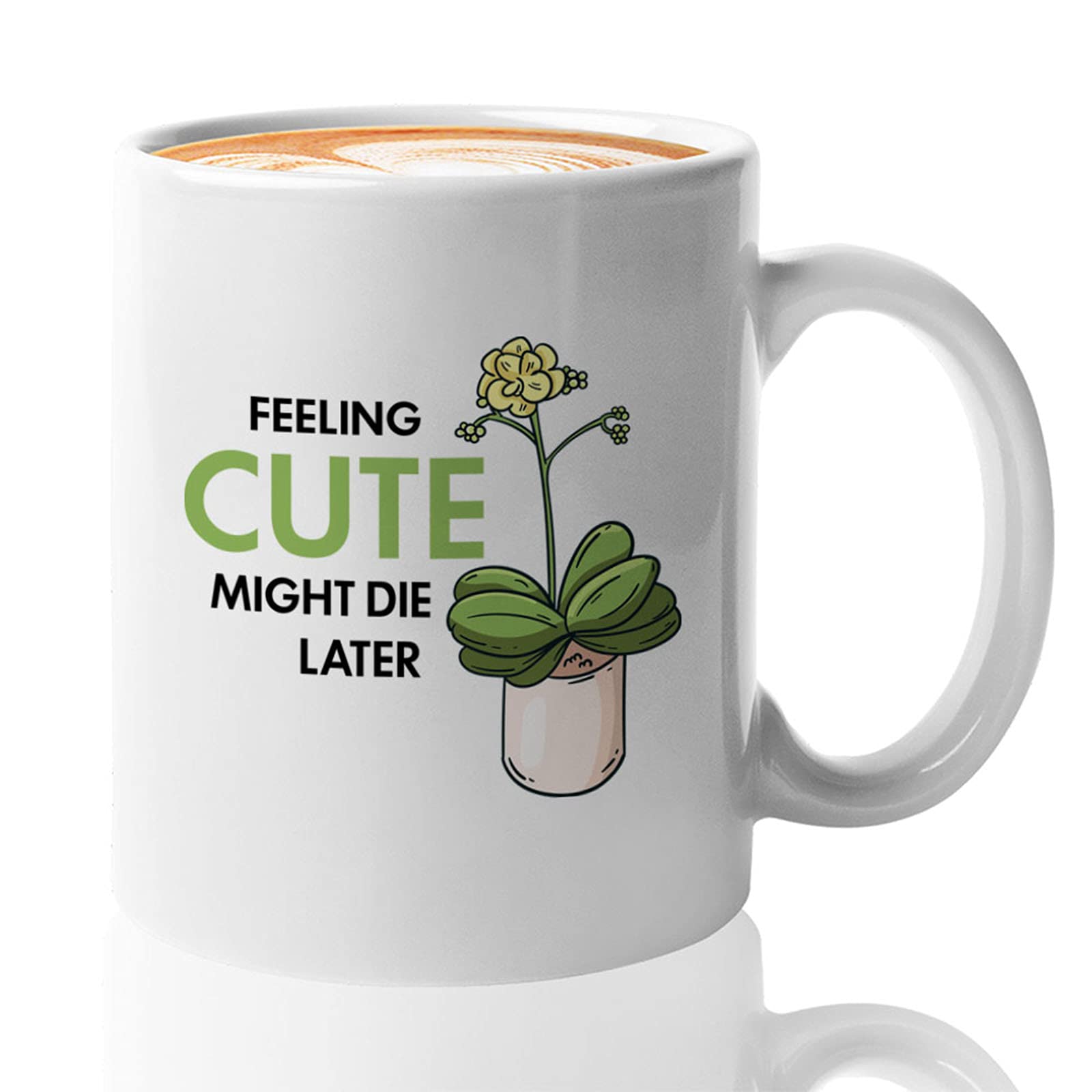 Bubble Hugs Plant Lover Coffee Mug 11oz White - Funny Gardening Gift for Plant Enthusiasts - Perfect for Home, Office & Garden Use