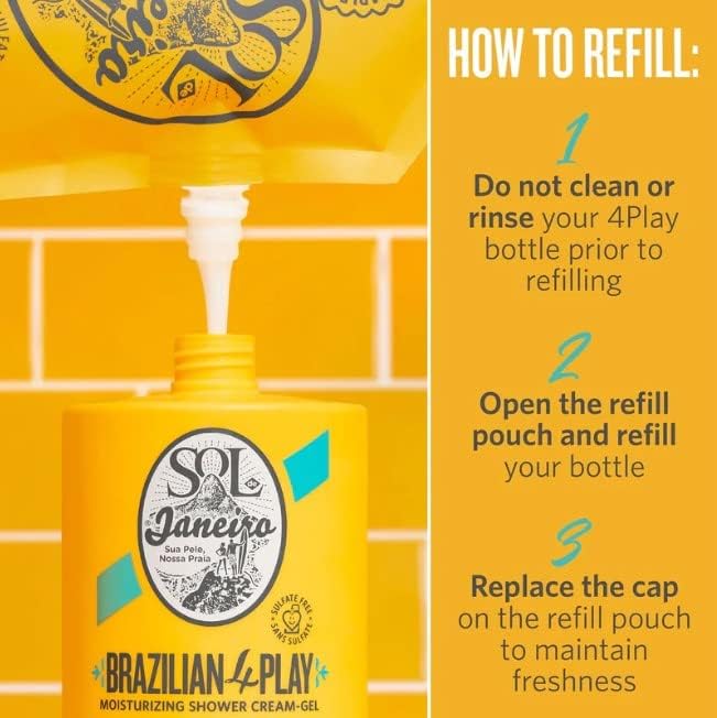 SOL DE JANEIRO Brazilian Bum Bum Cream - Moisturizing Shower Gel with Cupuaçu Butter & Coconut Oil | Hydrating Body Wash for Soft, Smooth Skin | Perfect for Daily Shower & Spa Day at Home