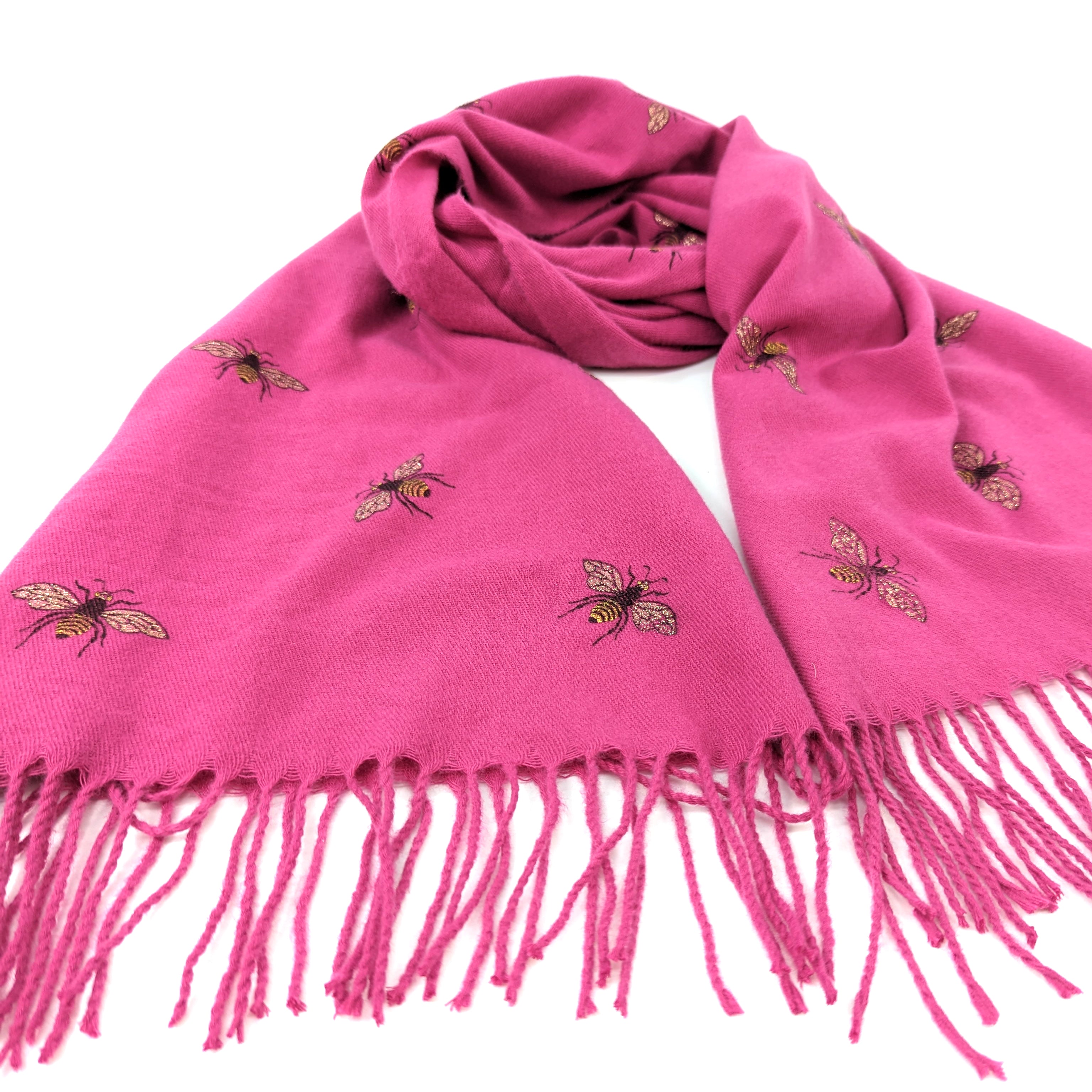 Remo Glitter Bee Pashmina Style Scarf - Elegant Sparkling Shawl for Women, Perfect for Parties, Weddings & Evening Events