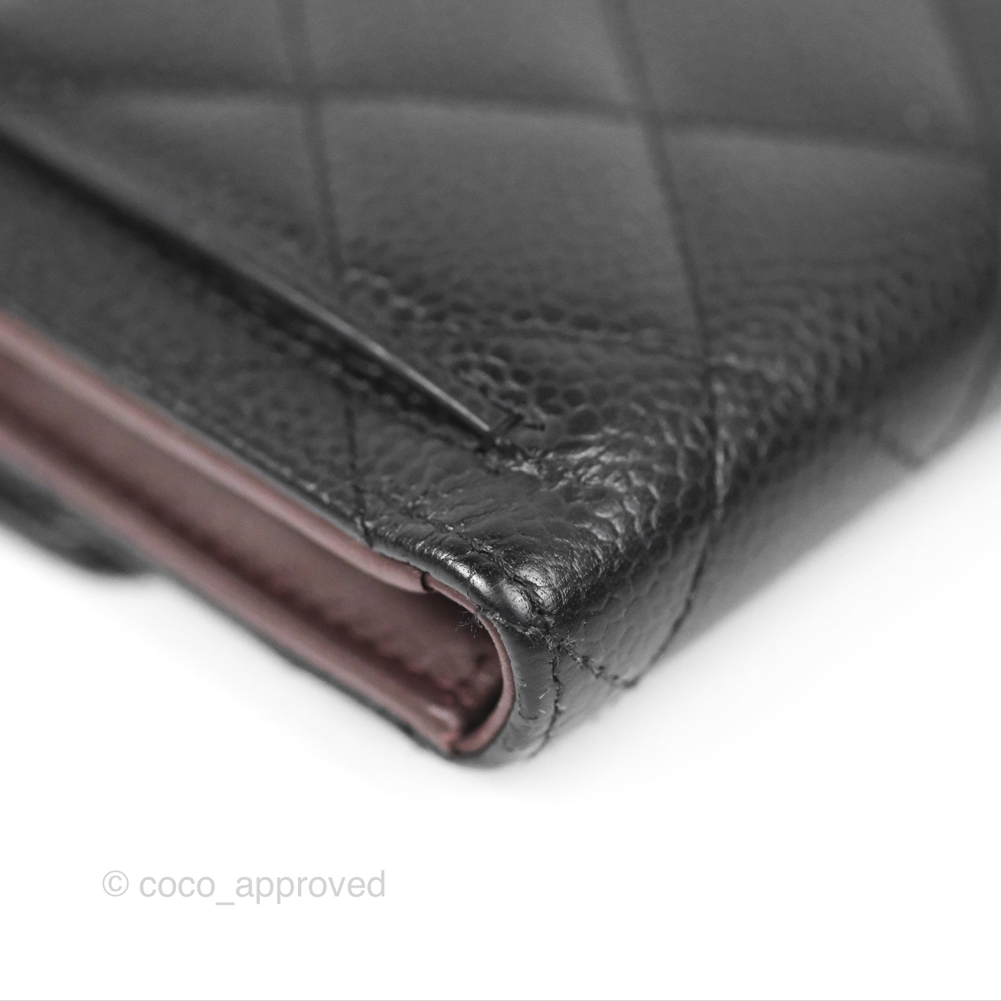 Chanel Classic Flap Wallet Black Caviar Leather with Silver Hardware - Luxury Designer Wallet for Women, Perfect for Everyday Use & Special Occasions