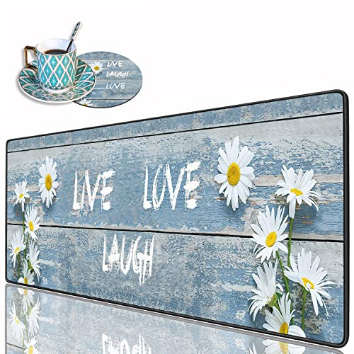 Dreamy Daisy Vintage Wood Board Live Laugh Love