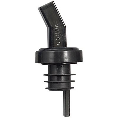 Winco Black Screened Pourers - Premium Bar Pour Spouts for Liquor Bottles, Wine & Cocktail Mixing - Ideal for Home Bars, Restaurants & Professional Bartenders