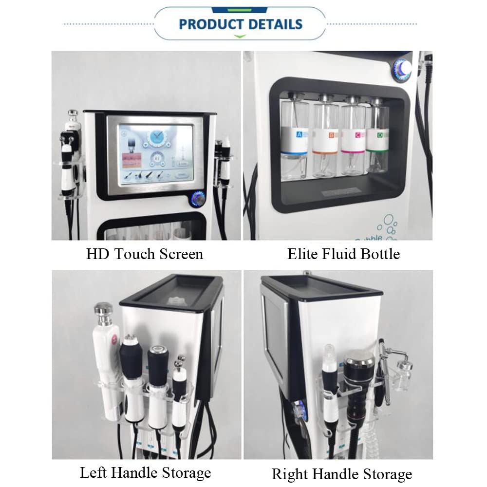 7-in-1 Hydrogen Oxygen Facial Machine - Professional Vacuum Face Cleaner & Hydro-Dermabrasion Sprayer for Deep Pore Cleansing | Perfect for Spa, Salon & At-Home Skincare Routine