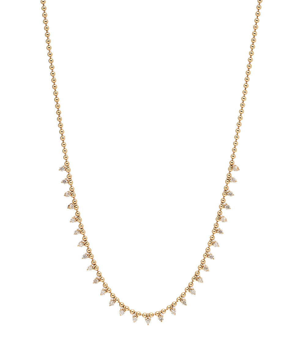 Diamond Studded Layering Necklace - 14K Gold Dainty Everyday Jewelry for Women | Perfect for Layering, Gift Giving & Special Occasions