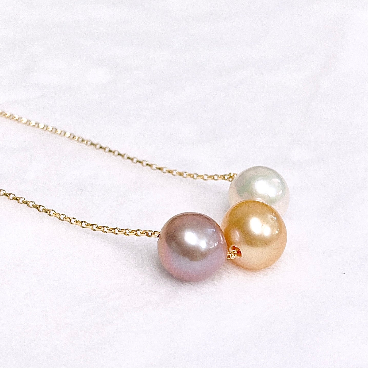 KRISTI Gold South Sea & Edison Pearls Necklace (N404) - Elegant Pearl Jewelry for Women, Perfect for Weddings, Parties & Special Occasions
