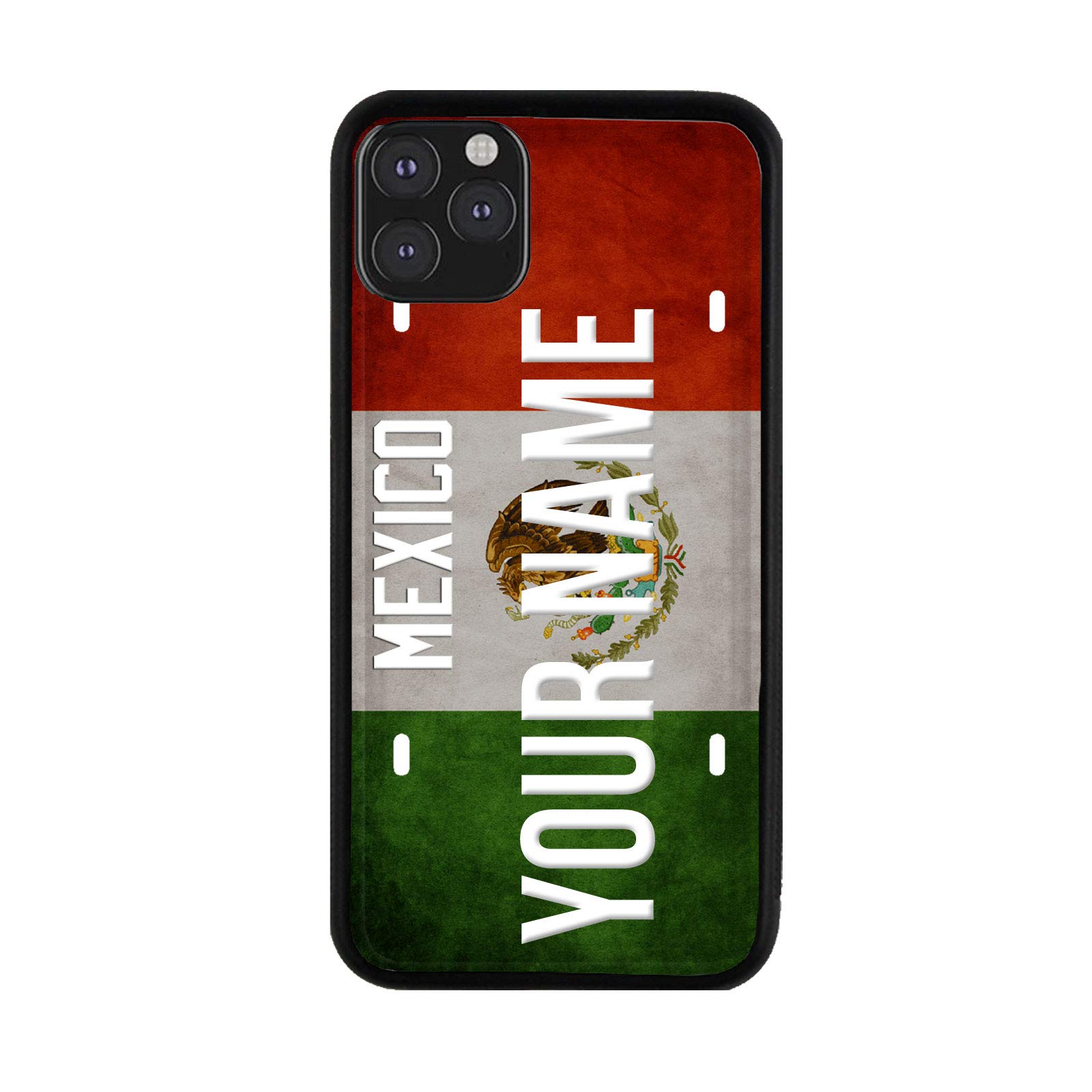 Custom Mexican License Plate iPhone Case - Personalized Name Engraved for iPhone 5 to 16 | Unique Gift for Travel Lovers & Mexico Fans - Perfect for Vacations, Souvenirs & Themed Parties