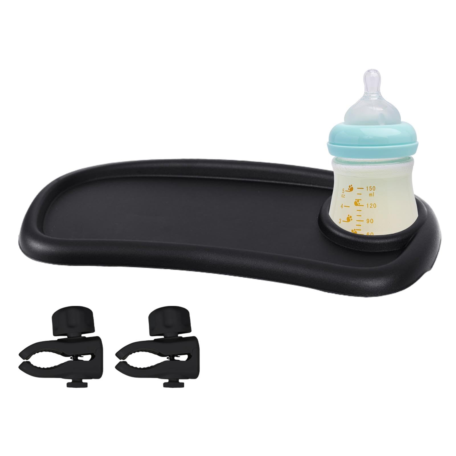 Premium Stroller Snack Tray Organizer - Large Capacity Baby Stroller Accessory for Snacks, Fruits, Sippy Cups & Bottles | Perfect for On-the-Go Feeding & Travel with Toddlers