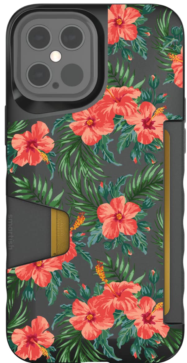Smartish Tropical iPhone 12 Pro Max Wallet Case - Slim Protective Credit Card Holder with Wallet Slayer Vol 1 Design | Perfect for Everyday Use, Travel & Business (Fits iPhone 12 Pro Max)