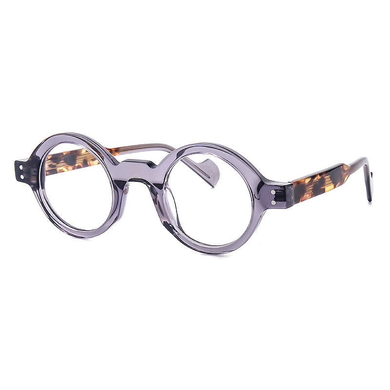 Vintage Acetate Round Eyeglass Frames - Classic Woodall Style for Men & Women - Perfect for Reading, Fashion & Retro Looks