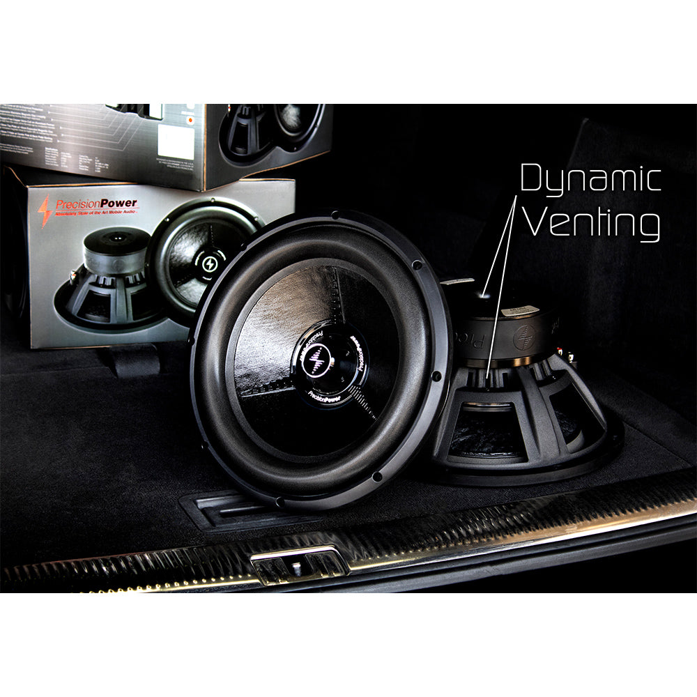 Precision Power AW 10D4 ATOM Series 10 Inch D4 Subwoofer - High Performance Car Audio Bass Speaker for Trucks, SUVs & Custom Sound Systems