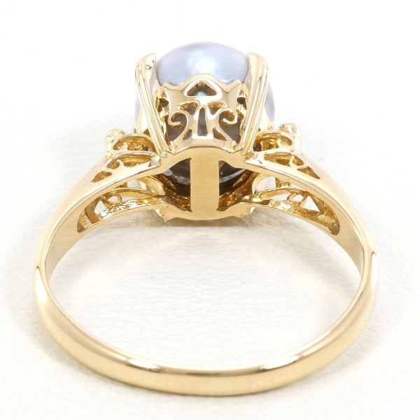 18K Yellow Gold Pearl Ring - 7.5mm Cultured Pearl Vintage Jewelry for Women - Perfect for Weddings, Anniversaries & Special Occasions