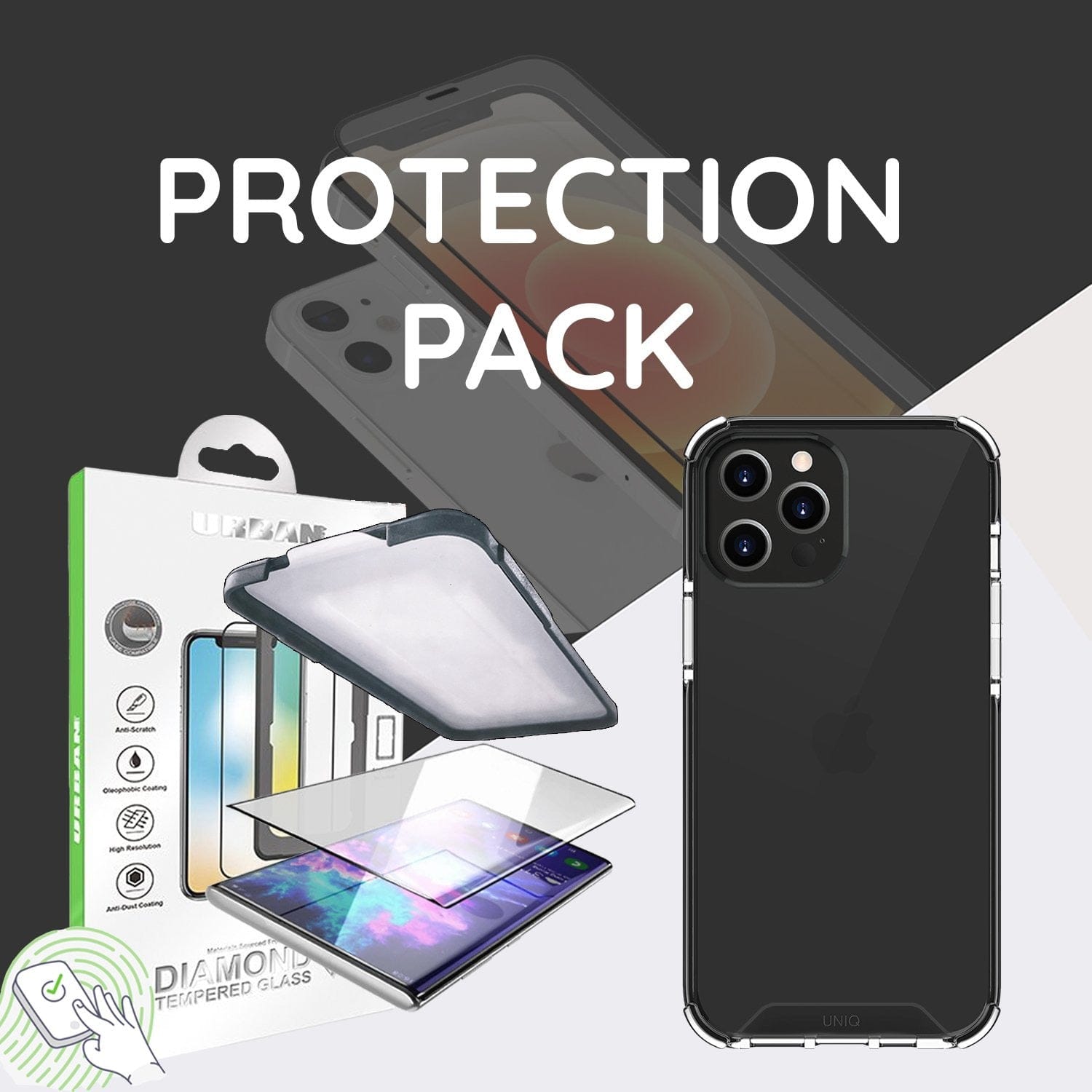 UNIQ iPhone 13 Pro Clear Protective Case - Shockproof & Scratch Resistant Cover for iPhone 13 Pro - Perfect for Outdoor Activities, Travel & Daily Use