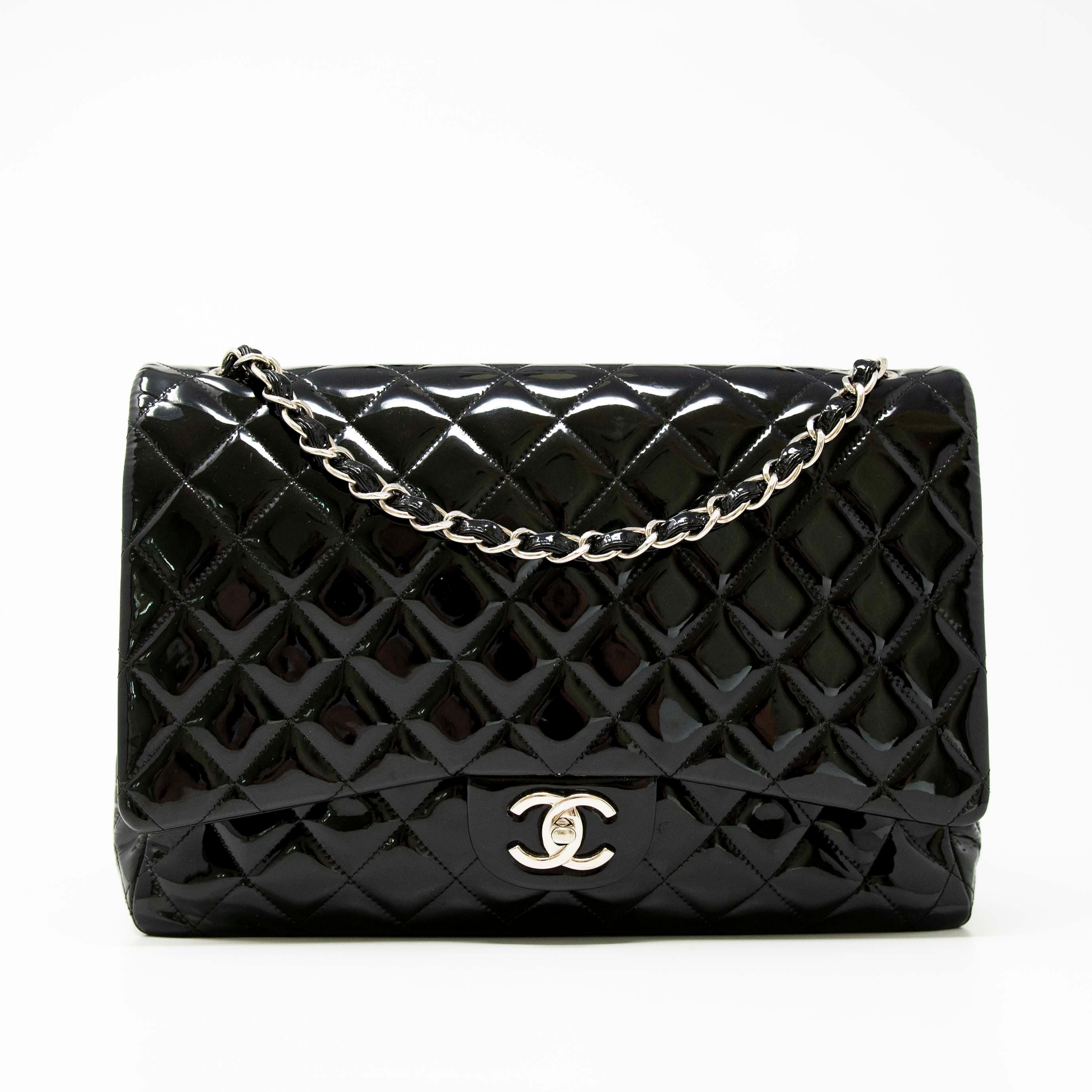 Chanel Black Maxi Classic Flap Bag - Luxury Designer Handbag for Women | Perfect for Evening Events, Parties & Special Occasions