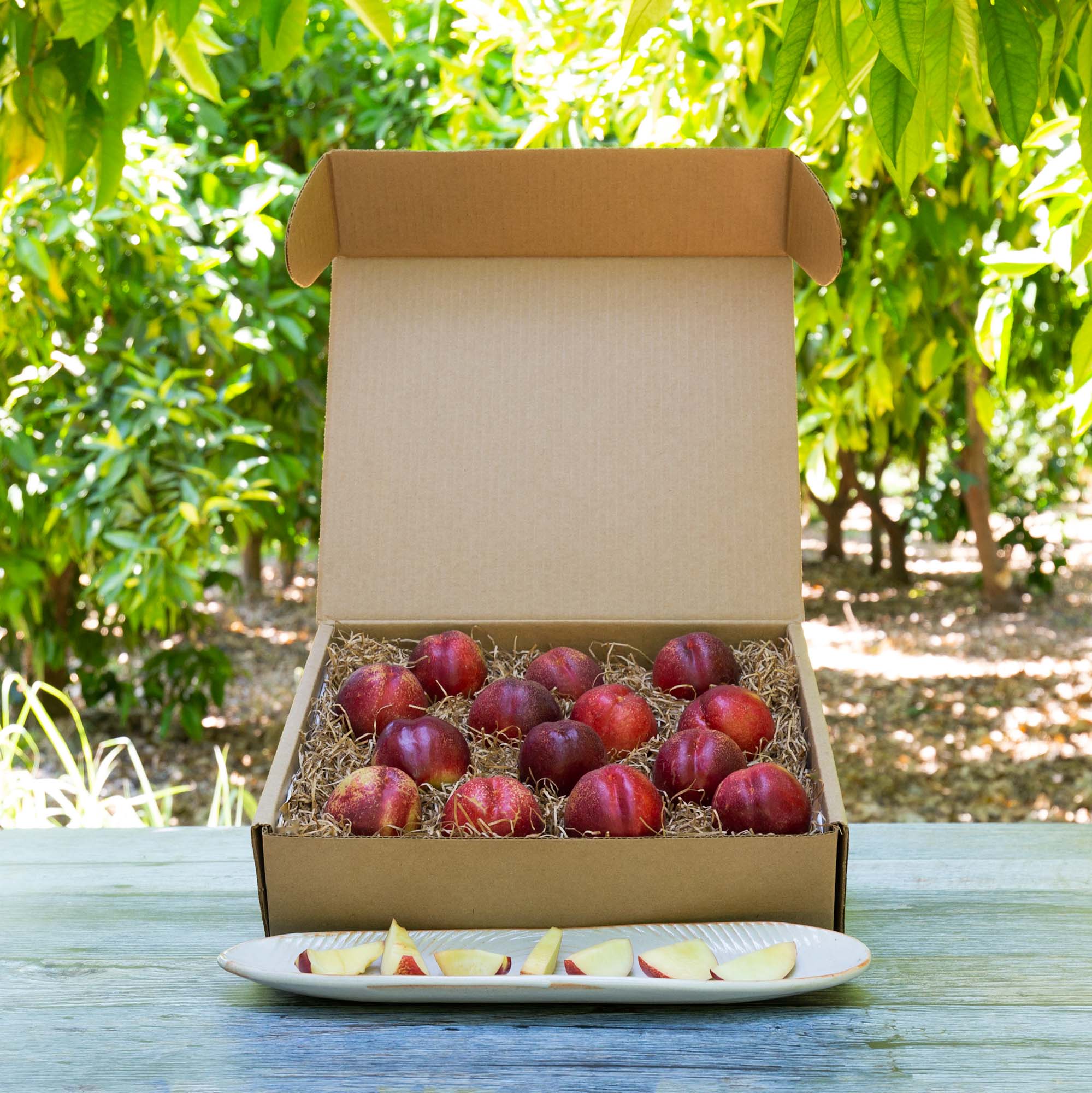 Organic White Nectarines - Sweet Juicy Summer Fruit | Pre-Order Now for 2025 Harvest | Perfect for Fresh Eating, Salads & Desserts