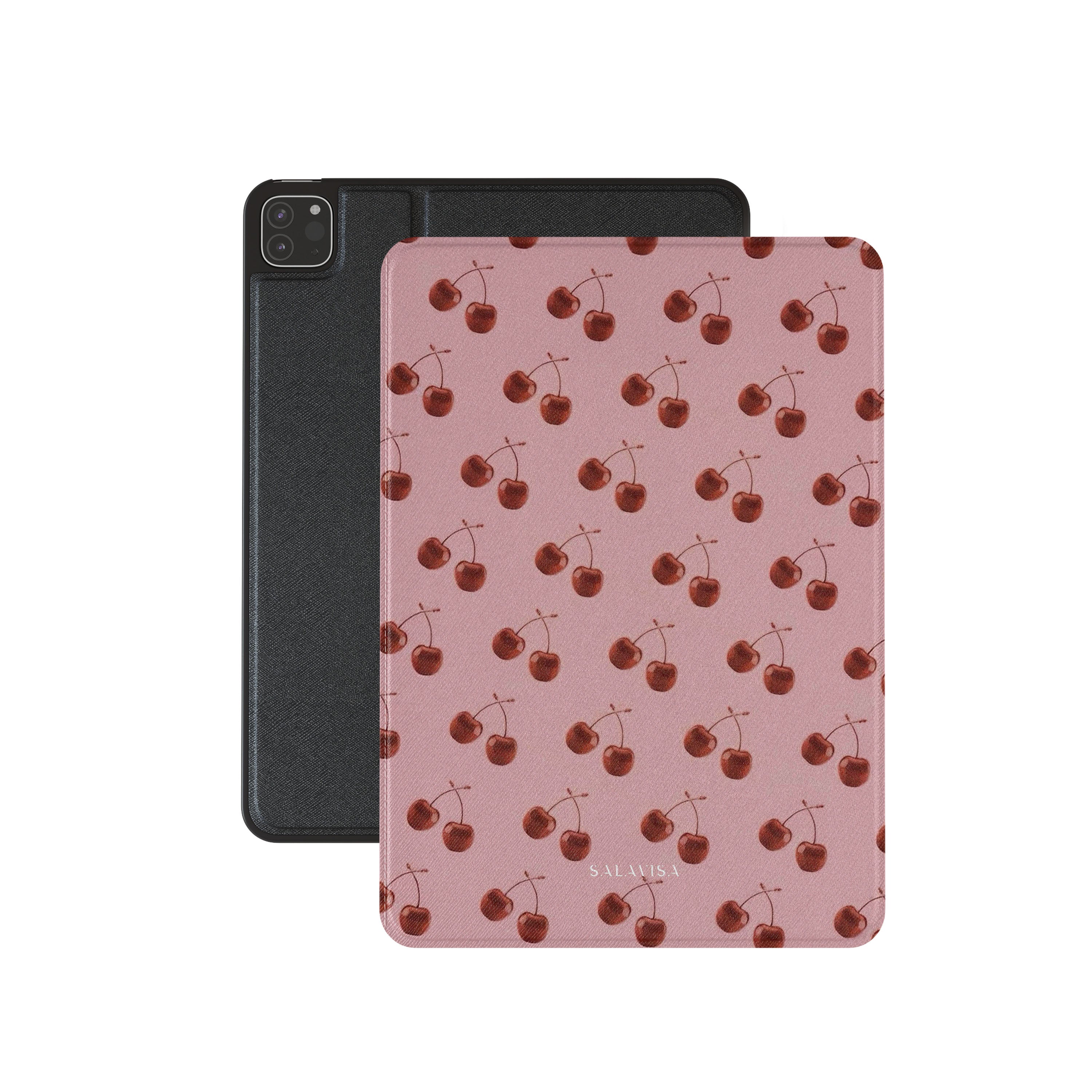 Cherry Bliss iPad Case - Slim Protective Cover for iPad 7th/8th Gen (10.2 Inch) | Lightweight & Durable | Perfect for Work, School & Travel