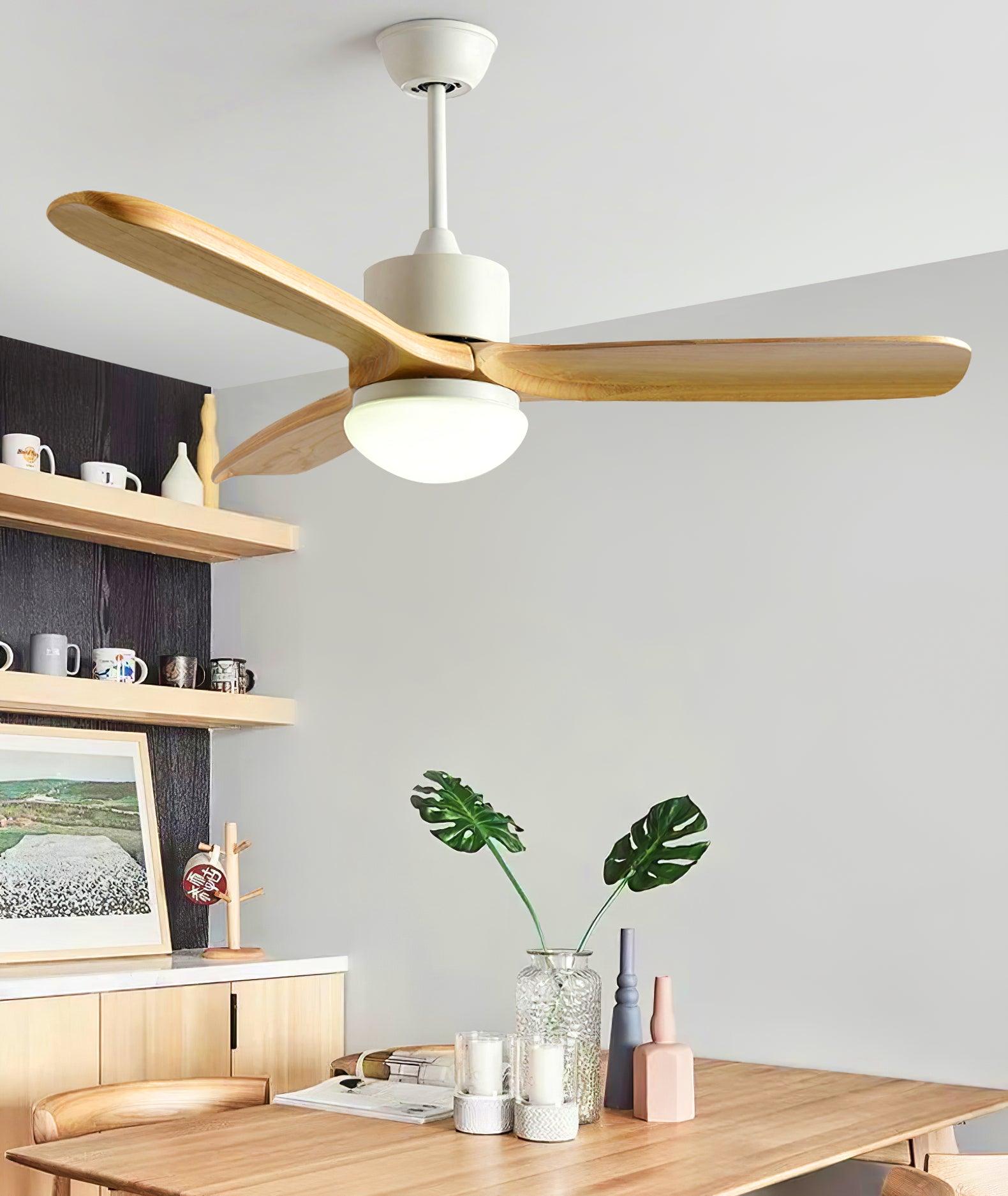 Harborough 3-Blade Ceiling Fan with LED Light Kit - Modern Indoor Cooling & Lighting Solution for Bedroom, Living Room, and Office