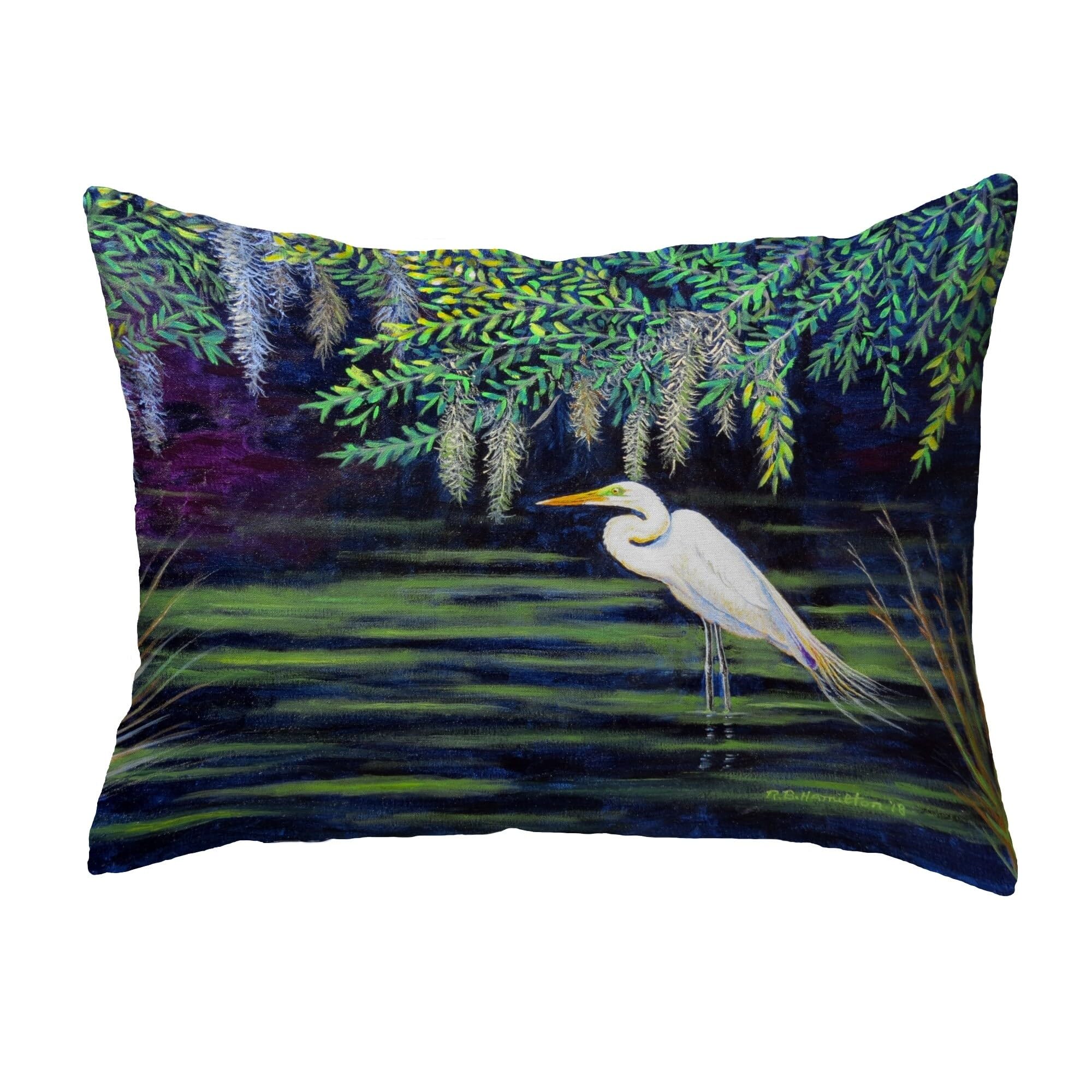 Betsy Drake KS751 Decorative Throw Pillow 11x14 Inches - Soft Multicolor Cushion for Sofa, Bed, Living Room & Home Decor