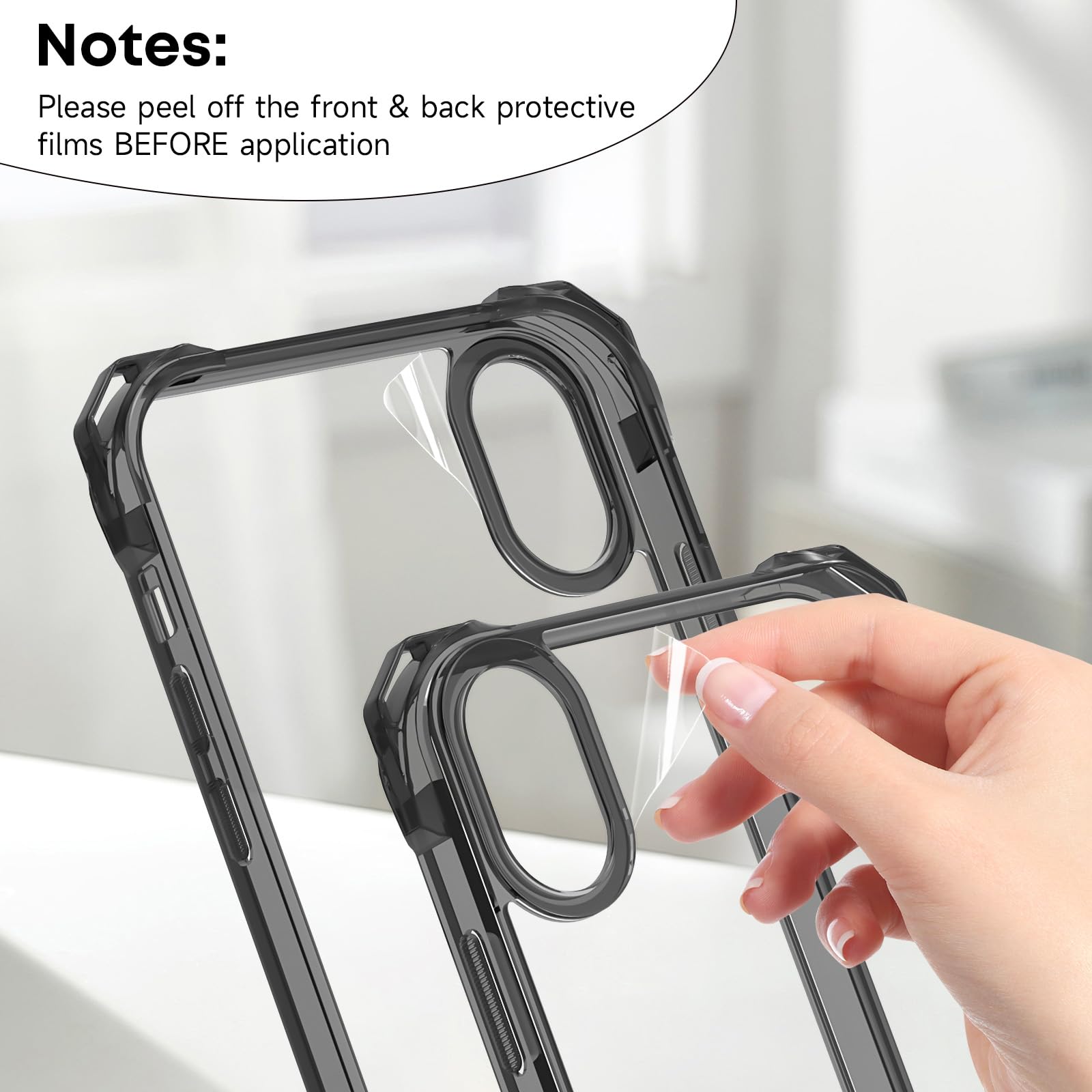 **Clear Transparent Crossbody Phone Case for iPhone X/XS – Durable PC Lanyard Cover with Adjustable Neck Strap – Perfect for Travel, Shopping & Outdoor Activities**