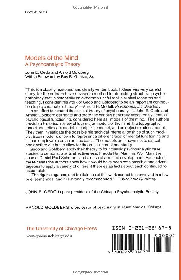 Models of the Mind: A Psychoanalytic Theory - Phoenix Books | Psychology & Mental Health Insights for Students & Professionals | Perfect for Therapy Studies & Self-Development