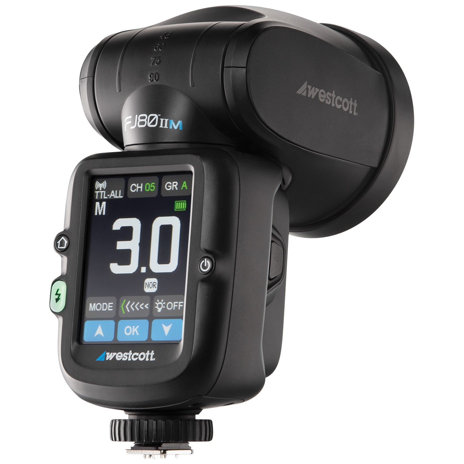 FJ80 II 80Ws Professional Camera Flash Speedlight with Touchscreen LCD for Canon Nikon DSLR - Perfect for Wedding, Portrait, and Studio Photography