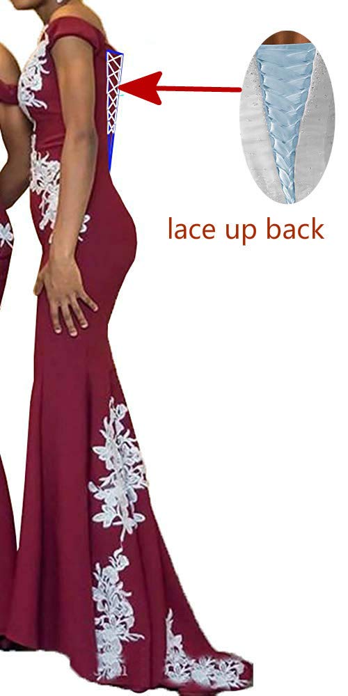 Elegant Appliqued Lace Off-Shoulder Mermaid Bridesmaid Dresses for Weddings - Perfect for Formal Ceremonies, Beach Weddings & Evening Receptions