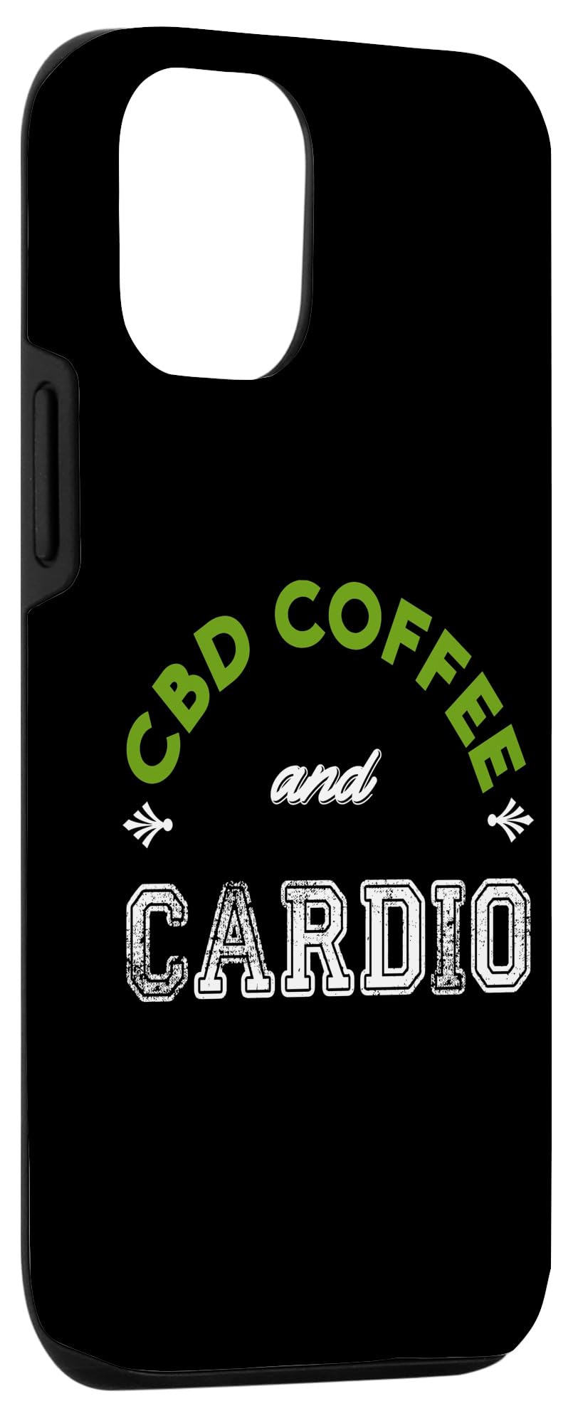 iPhone 12/12 Pro Case with CBD Coffee & Hemp Oil Design - Perfect for Fitness Enthusiasts & Wellness Gifts - Gym, Yoga & Outdoor Activities