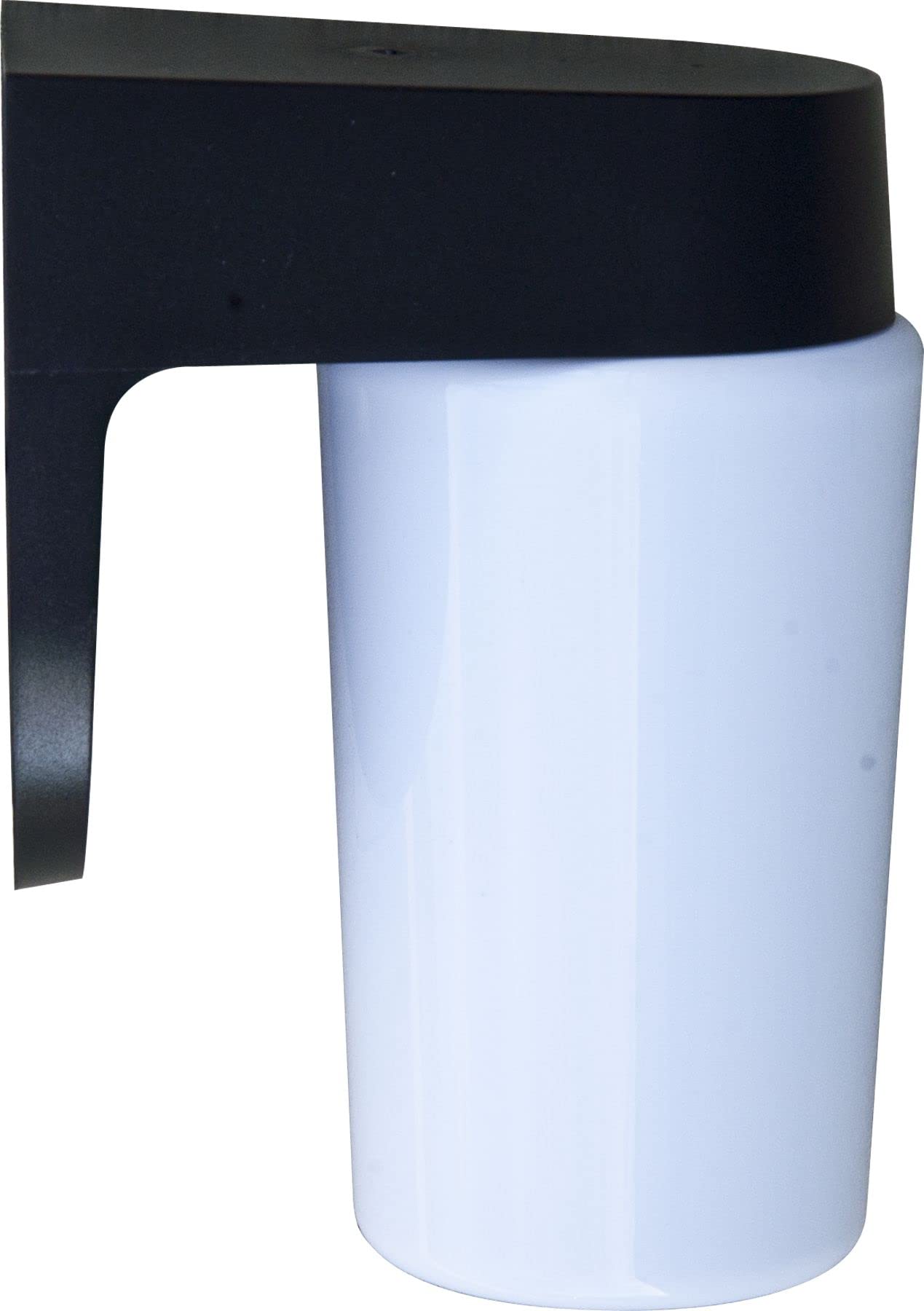 9W LED Flat JAR Wall Light Fixture - 120V Black Modern Sconce for Bedroom, Hallway & Bathroom Lighting