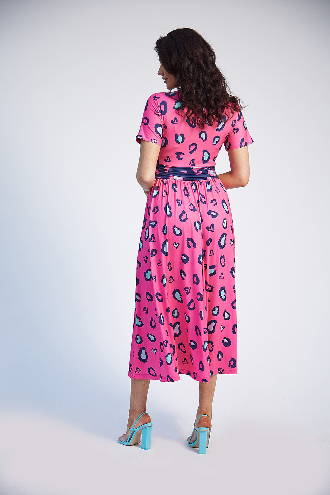 Dolores Jersey Dress - Flowy Pink Printed Casual Summer Dress for Women | Perfect for Beach, Vacation & Everyday Wear