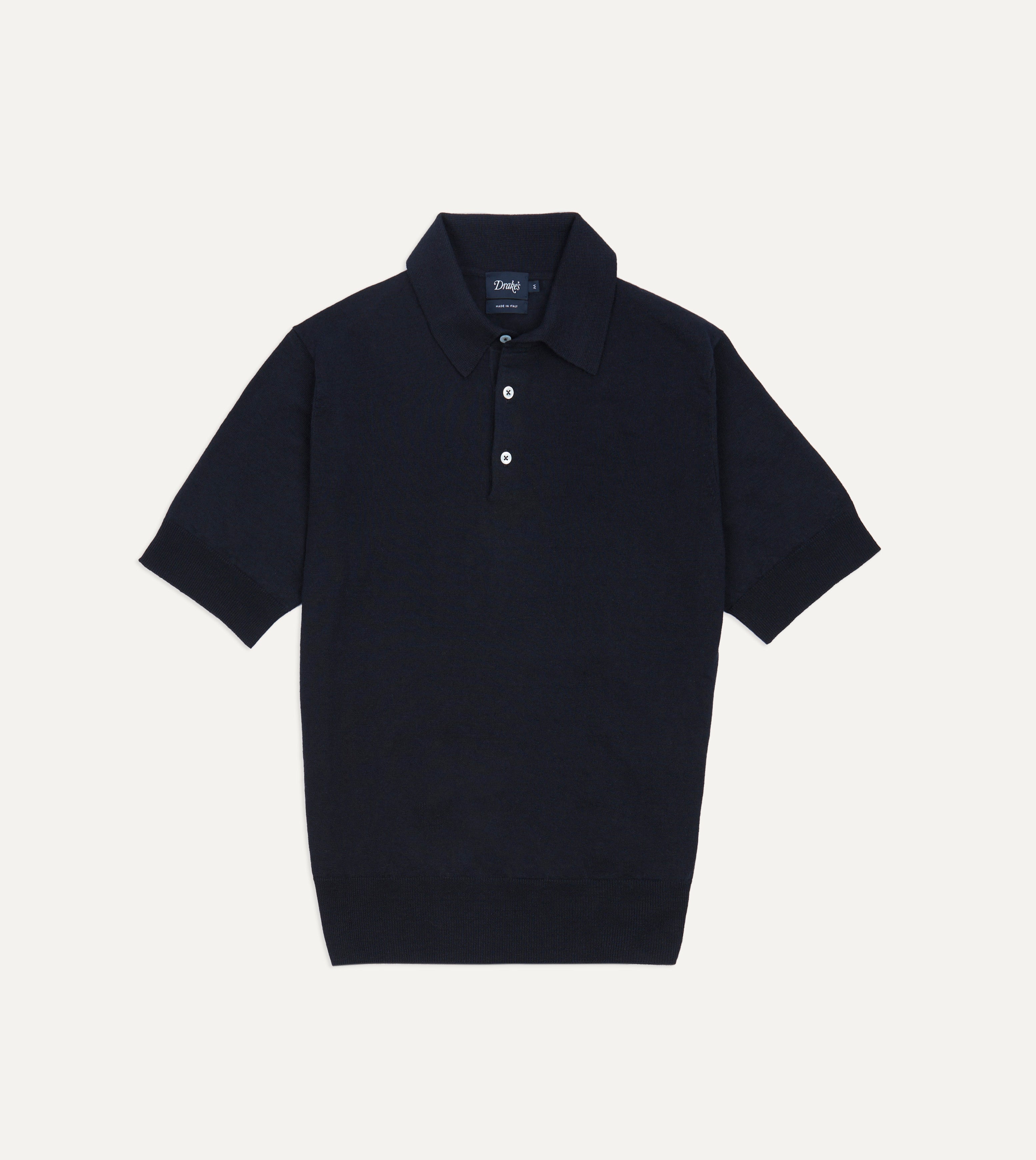 Premium Navy Blue Knitted Linen Cotton Short Sleeve Polo Shirt for Men - Breathable & Comfortable Casual Wear for Summer, Golf, and Office Outfits