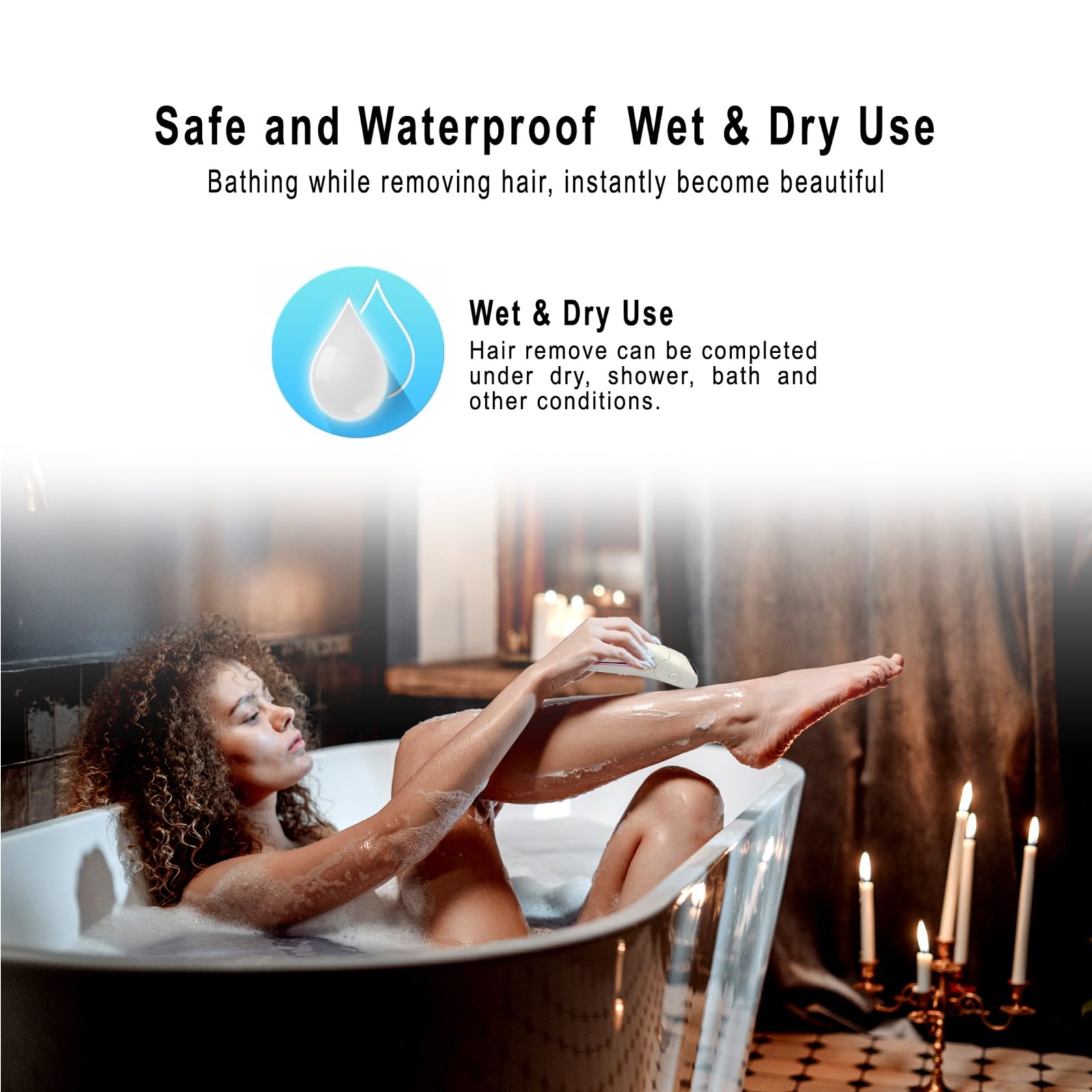 Best Electric Razor for Women - KEDA Rechargeable Bikini Trimmer with LED Screen, Cordless Wet/Dry Shaver for Legs, Underarm & Pubic Hair | Perfect for Travel, Gym & Quick Grooming at Home