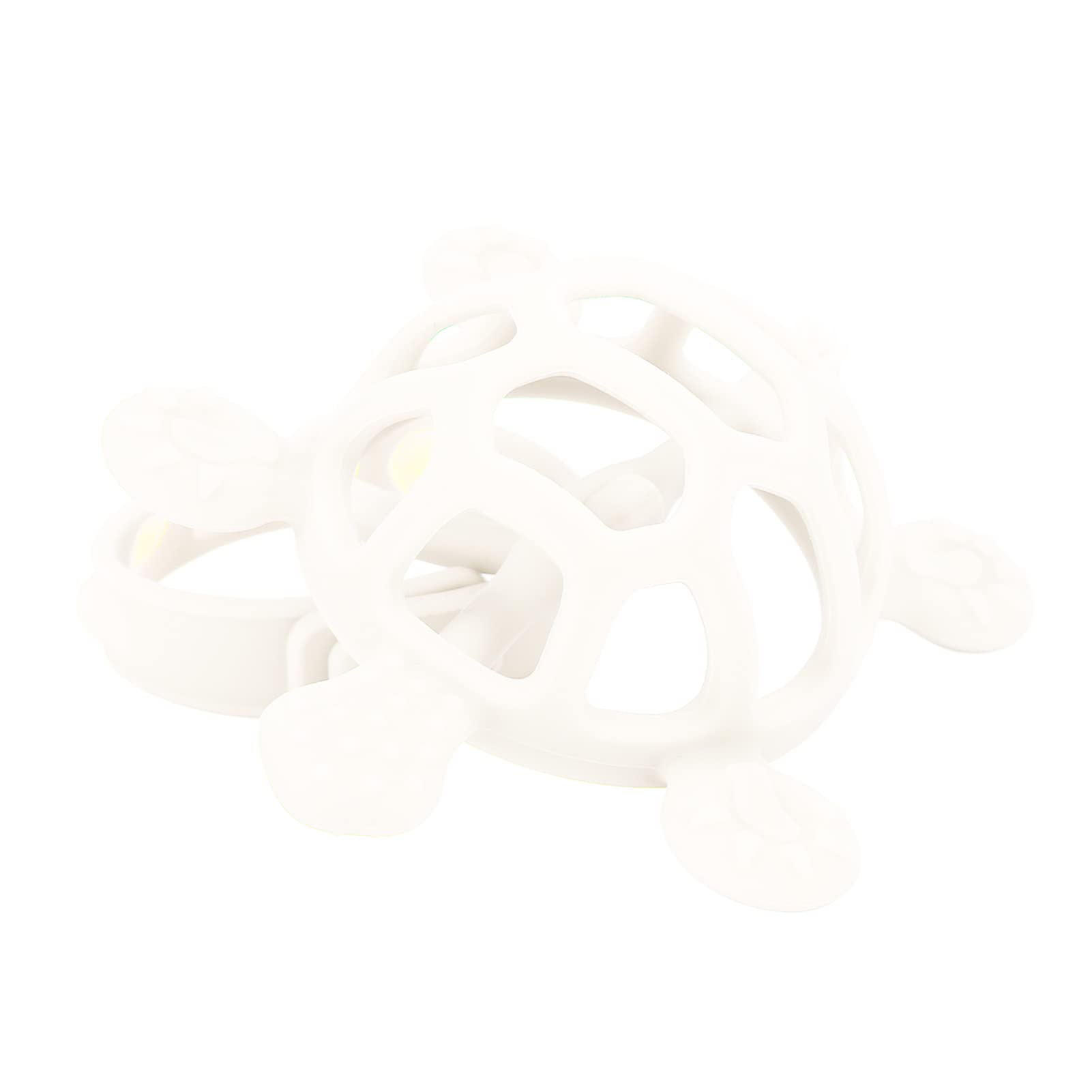 Organic Baby Teether - Food-Grade Safe Turtle-Shaped Chew Toy for Infants & Toddlers (Beige) | Helps Soothe Teething Pain & Prevents Hand Chewing - Perfect for Home, Daycare & Travel Use
