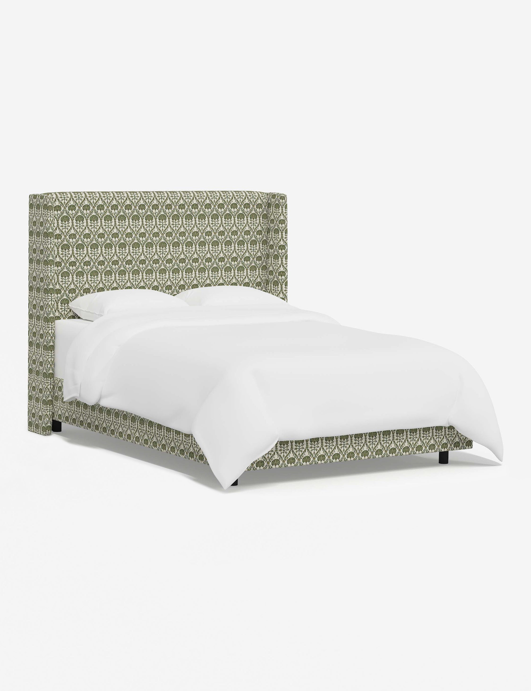Adara Queen Size Bed Frame with Upholstered Headboard - Modern Platform Bed for Bedroom, Guest Room & Dorm | Easy Assembly & Sturdy Metal Support