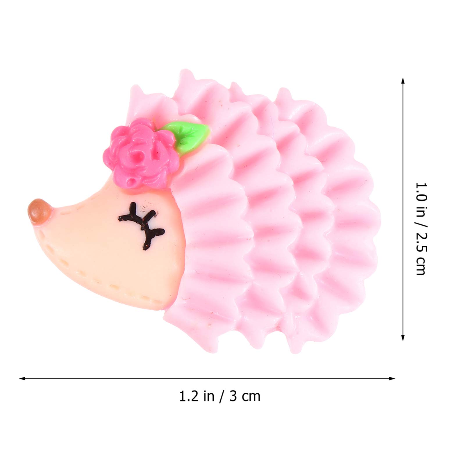 EXCEART 20pcs Cute Hedgehog Resin Flatback Cabochons for DIY Jewelry Making, Hair Clips, Pins & Crafts - Perfect for Scrapbooking, Card Making & Home Decor