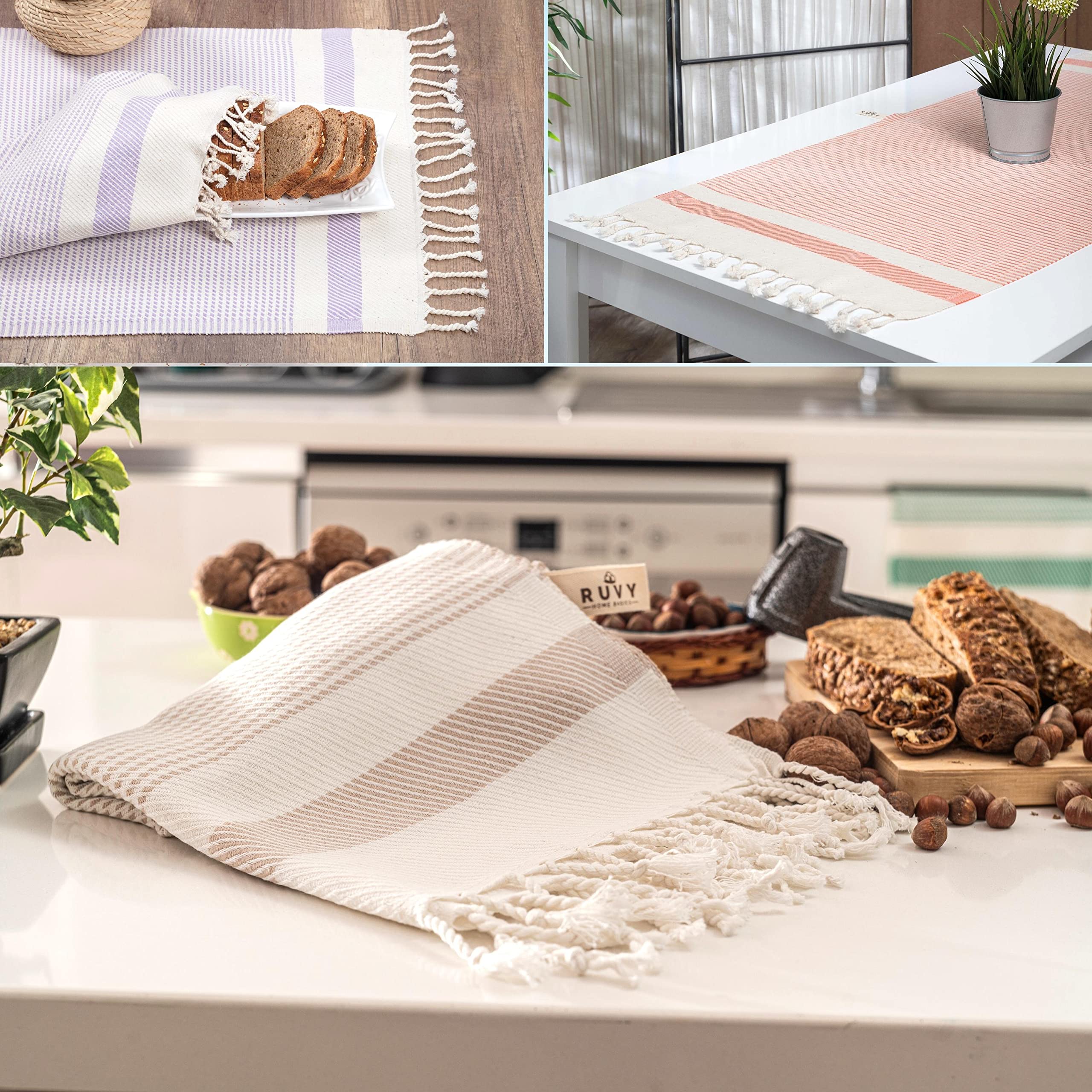 Premium Turkish Cotton Hand Towels Set of 2 - 18
