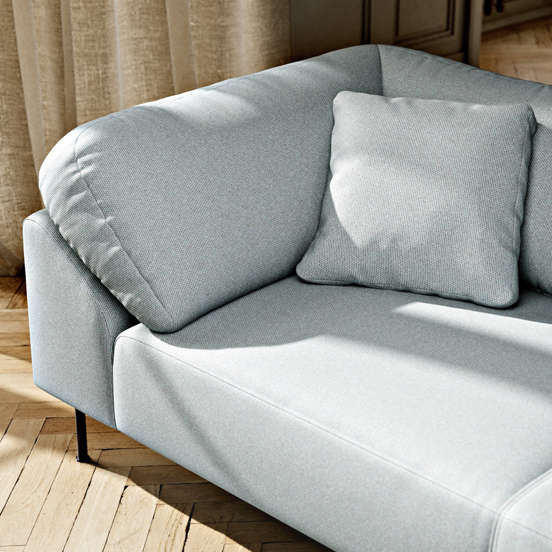 Modern Collar Pre-Configured Sectional Sofa with 7-Piece Setup - Perfect for Living Room, Family Room & Home Theater Seating