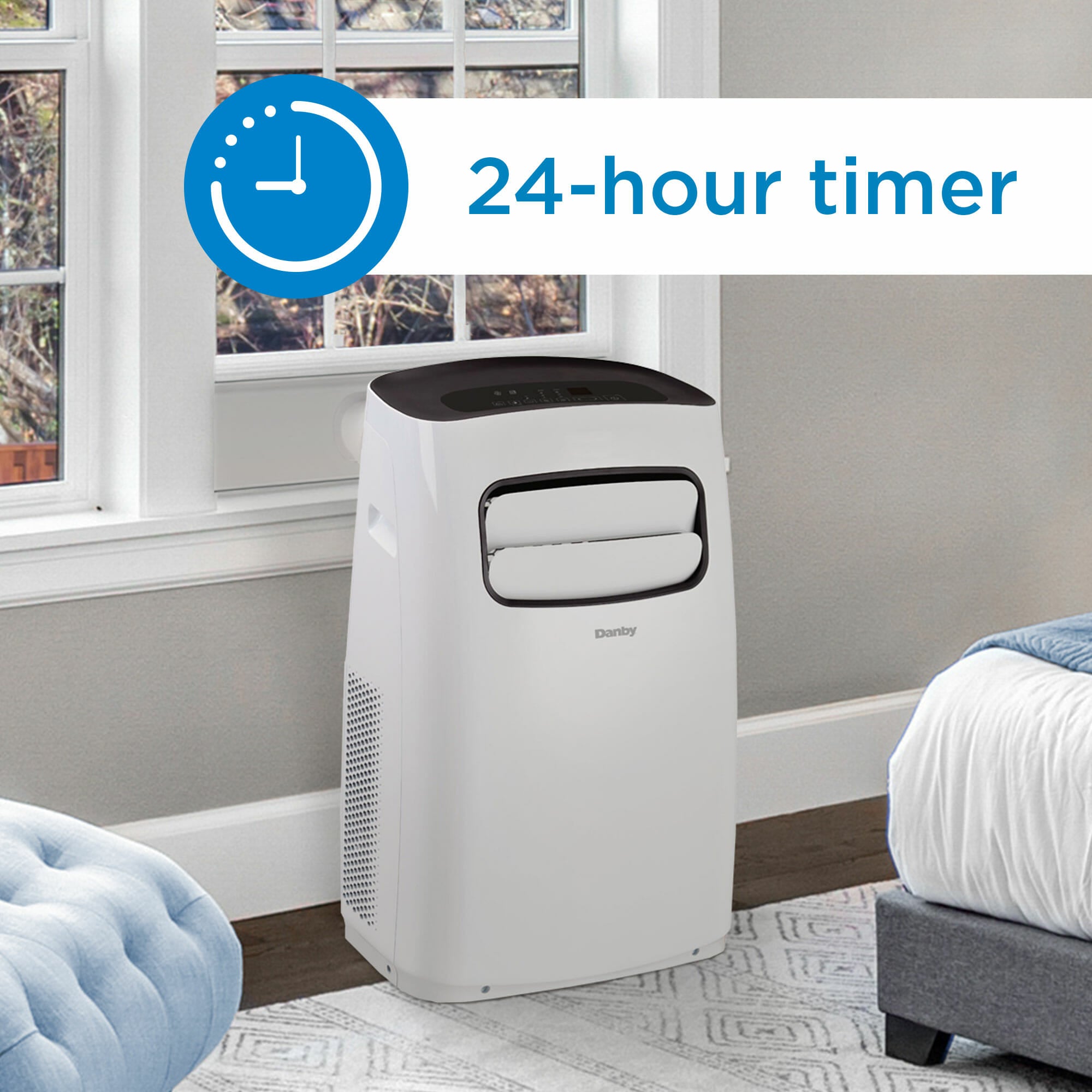 Danby DPA058B6WDB 10,000 BTU (5,800 SACC) Portable Air Conditioner - Compact Cooling for Bedrooms, Offices & Small Spaces