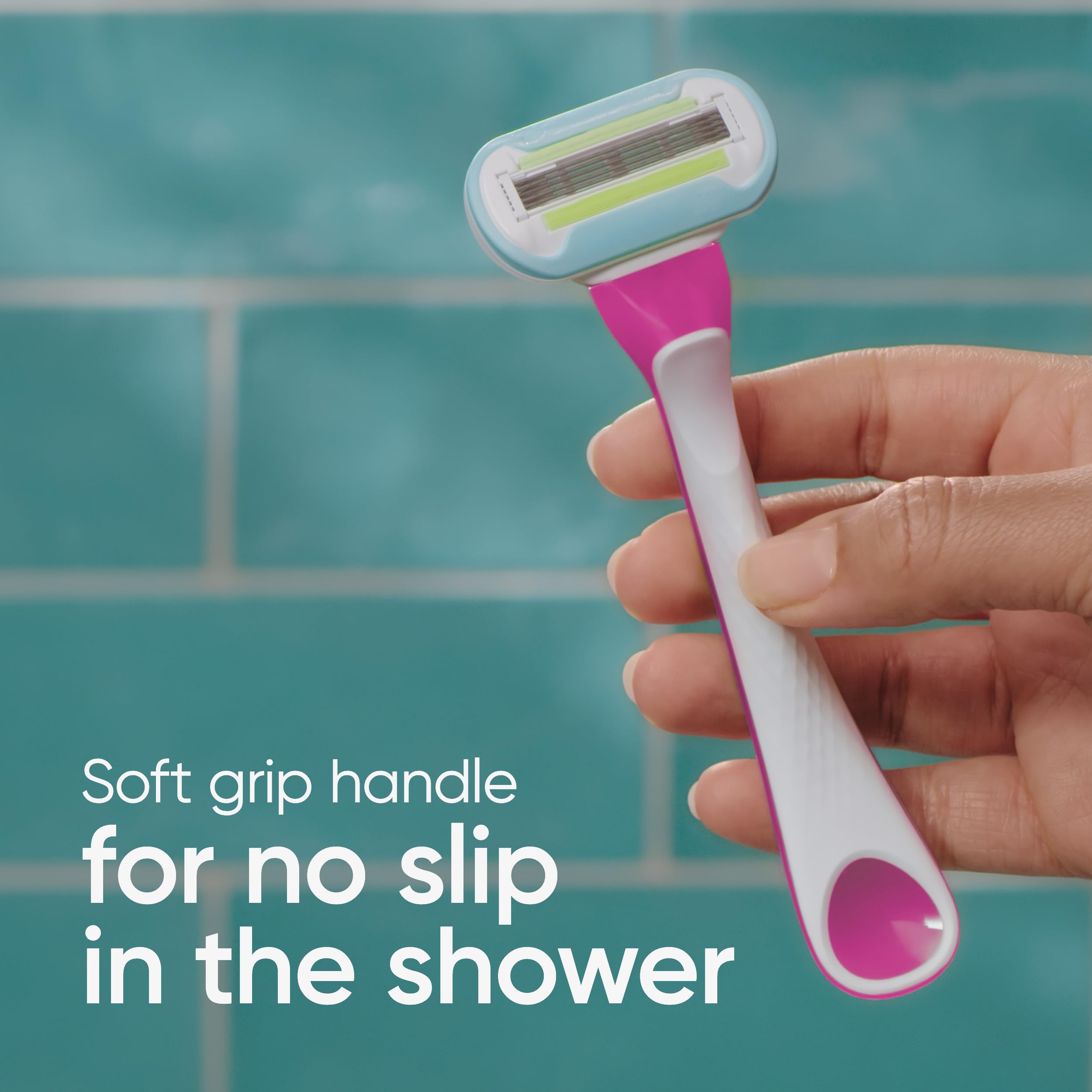 Gillette Venus Razors for Women - 5-Blade Disposable Razors with Moisture Ribbon for Extra Smooth Shave & Skin Protection (Pack of 3) | Perfect for Travel, Gym & Everyday Use