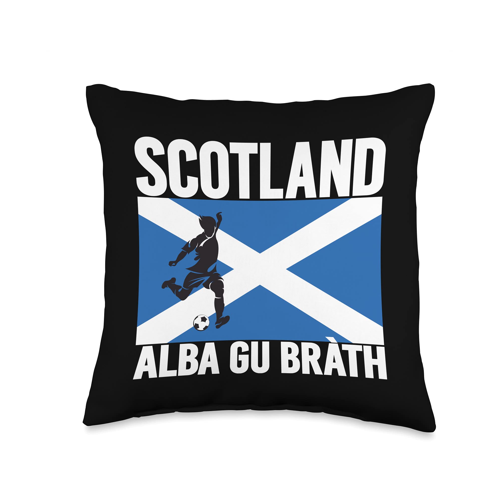 Scotland Football Jersey Tartan Army Throw Pillow 16x16 - Perfect for Soccer Fans & Home Decor