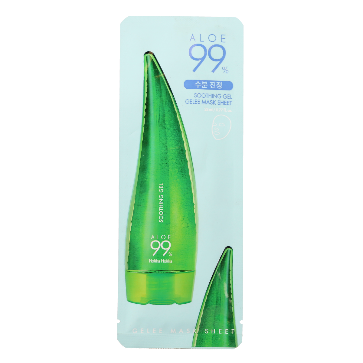 Holika Aloe 99% Soothing Gel Mask Sheet - Hydrating & Calming Facial Treatment for Dry & Sensitive Skin - Perfect for Post-Sun Care & Daily Skincare Routine