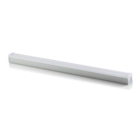 T5 LED Linkable Utility Light Fixture - 15W 1500 Lumens 5500K for Garage, Workshop & Closet | Frosted Cover 2ft | No Ballast | 5ft Power Cord Included | Perfect for Home, Office & Commercial Lighting