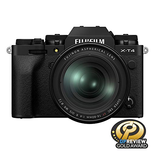 FUJIFILM X-T4 Mirrorless Digital Camera with 26.1MP APS-C Sensor, 4K Video & Weather-Sealed Body - Perfect for Travel Photography, Vlogging & Professional Shooting