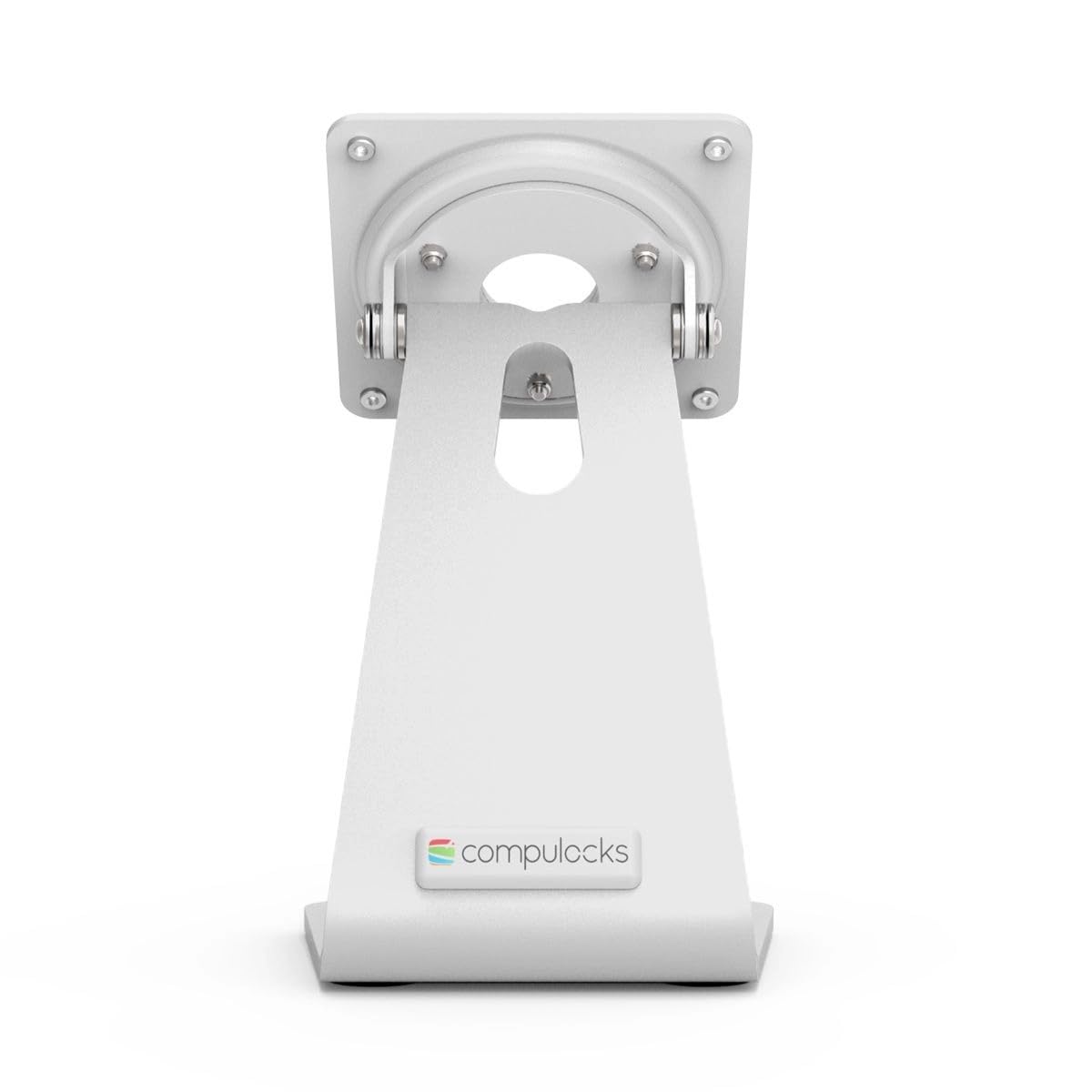 Maclocks Compulocks Tablet Kiosk Stand - 360° Rotating & Tilting White Table Top Mount | Secure iPad/Tablet Holder for Retail, Restaurant & Office Use